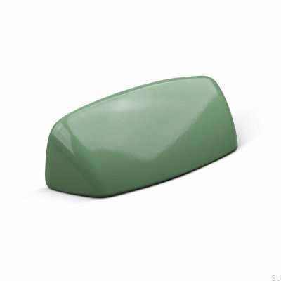 Tirador para muebles Pescara 64 de metal con concha verde