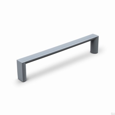 Tirador alargado para muebles de metal Sala 128, color gris plata