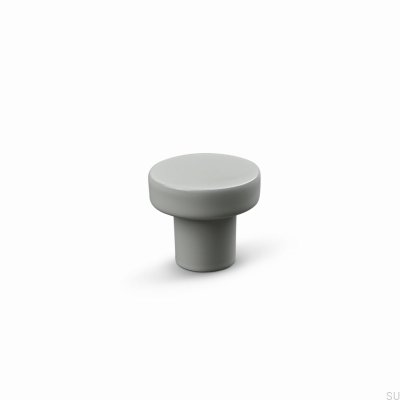 Pomo para muebles Agno 28 de metal gris seda
