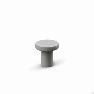 Pomo para muebles Garda 25 de metal gris seda