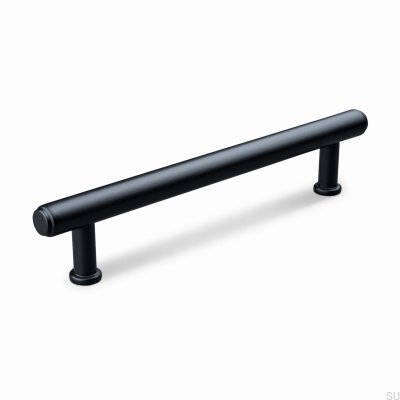 Tirador alargado para mueble Matera 128, metal, negro mate