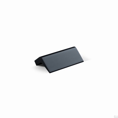Tirador alargado para mueble Lido 32, aluminio, negro mate
