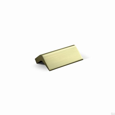 Tirador alargado para mueble Lido 32, aluminio dorado cepillado