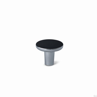 Pomo para mueble Cesano 30, metal, plata, cromo pulido