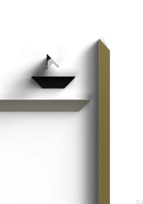 Tirador alargado para muebles Caorle 256 de aluminio cepillado plateado