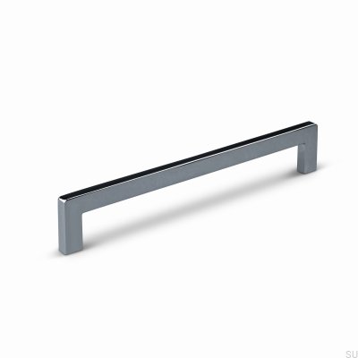 Tirador alargado para mueble Benidorm 160, Aluminio, Plata, Cromo Pulido