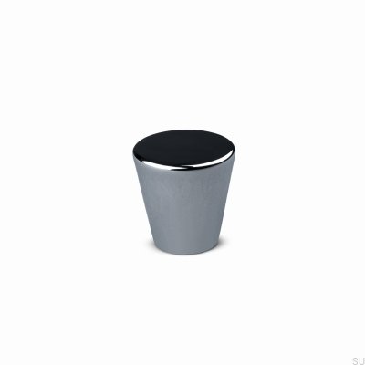 Pomo para muebles Padua 30 de metal, cromado pulido y plateado