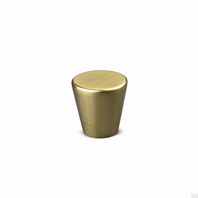 Pomo para muebles Padua 30 de metal dorado cepillado