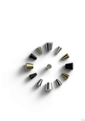 Pomo para muebles Padua 20 de metal dorado cepillado