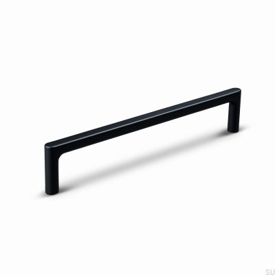 Tirador alargado para mueble Torino 160, aluminio, negro mate