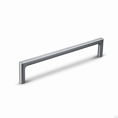 Tirador alargado para mueble Torino 160, aluminio cepillado plata