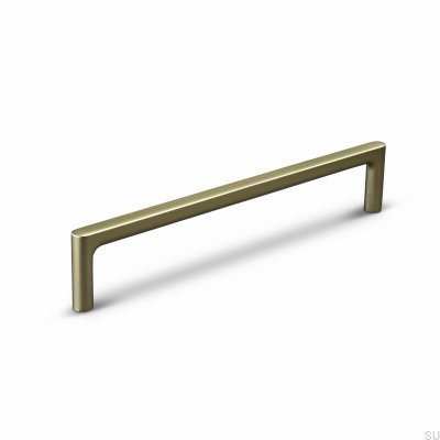 Tirador alargado para mueble Torino 160, aluminio dorado cepillado