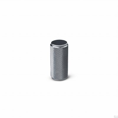 Perilla para muebles Rimini 16 de aluminio plateado (alta)