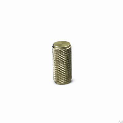 Perilla para muebles Rimini 16 de aluminio dorado cepillado (alta)