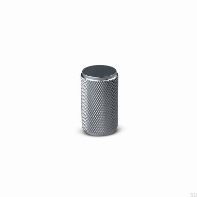 Perilla para muebles Rimini 20 de aluminio plateado (alta)