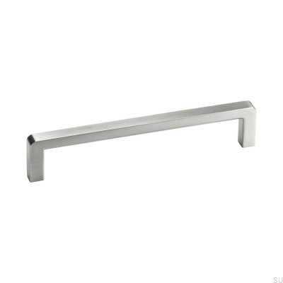 Tirador para mueble redondo Bolero 128 Silver (aspecto inox)