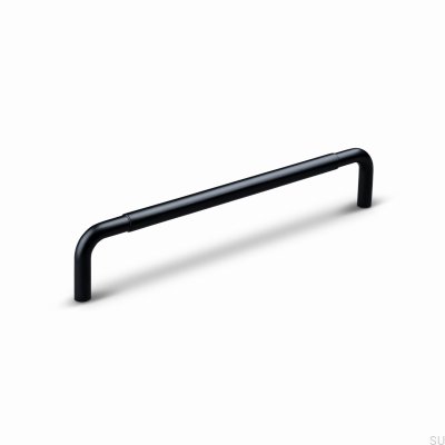 Tirador alargado para mueble Siena 160, aluminio, negro mate