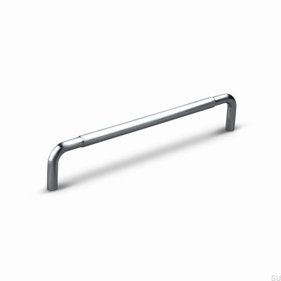 Tirador alargado para mueble Siena 160, aluminio cepillado plata