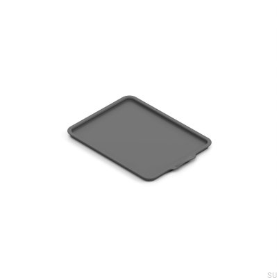 Tapa para cubo de basura Leon 7l, gris oscuro