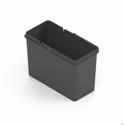 Cubo de basura Leon 12 l gris oscuro