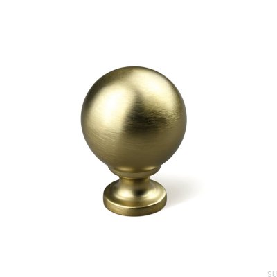 Pomo para muebles de metal Labaro 30 en oro cepillado