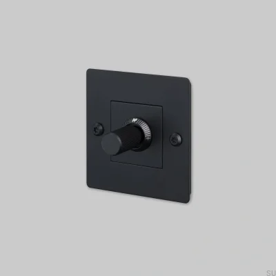 Regulador de intensidad LED lineal 1G 120W acero negro estándar europeo sin logotipo