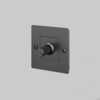 Regulador de intensidad LED lineal 1G de 120 W sin logotipo, latón, bronce quemado, estándar europeo