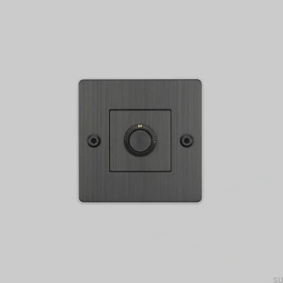 Regulador de intensidad LED lineal 1G de 120 W sin logotipo, latón, bronce quemado, estándar europeo