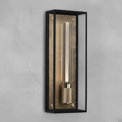 Lámpara de pared de latón Caged Wet L