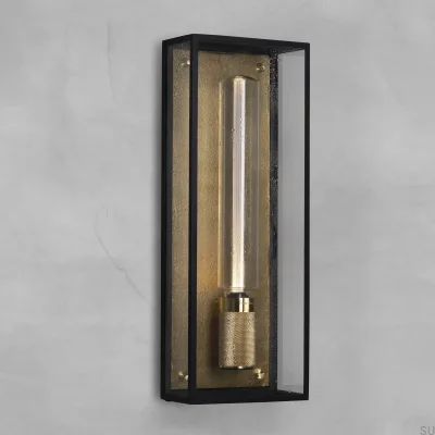 Lámpara de pared de latón Caged Wet L