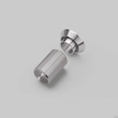 Kit decorativo para regulador de intensidad Detail Linear Steel Silver