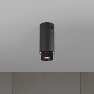 Lámpara de techo con forma de cruz de escape, acero grafito con acabado negro