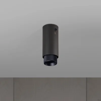 Lámpara de techo con forma de cruz de escape, acero grafito con acabado negro