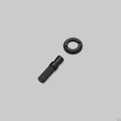 Conjunto decorativo para el interruptor Detail Linear Steel Black