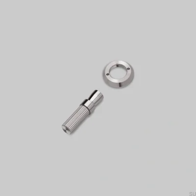 Conjunto decorativo para el interruptor Detail Linear Steel Silver