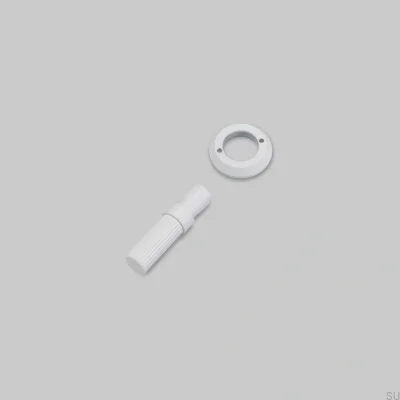 Conjunto decorativo para el interruptor Detail Linear Acero Blanco