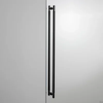 Tirador alargado para muebles de doble cara de latón bronce quemado Closet Cross 724