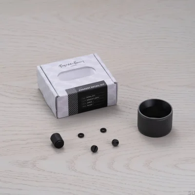 Kit decorativo para la luz de cruce de detalle de escape, acero negro