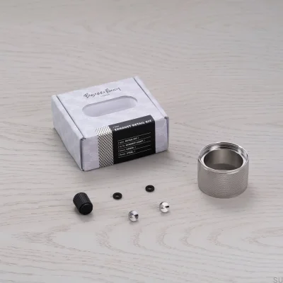 Kit lámpara decorativa Detalle Escape Cruz Acero Plata