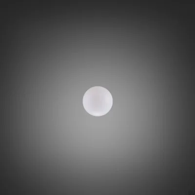 Pantalla de lámpara de vidrio soplado lechoso mediano Globe