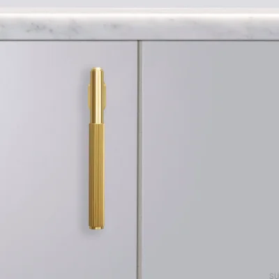Tirador para muebles de latón L-Bar Linear 125
