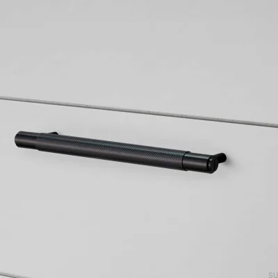 Tirador alargado para muebles Cross 325 de acero negro