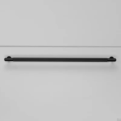 Tirador alargado para muebles Linear 325 de acero negro