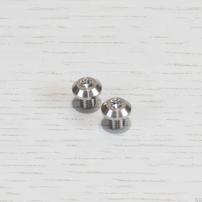 Tornillo Torx lineal plateado de mango largo