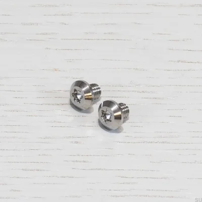 Tornillo Torx lineal plateado de mango largo