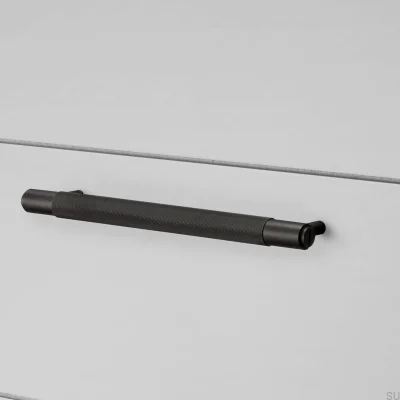 Tirador alargado para muebles Cross 225 marrón quemado