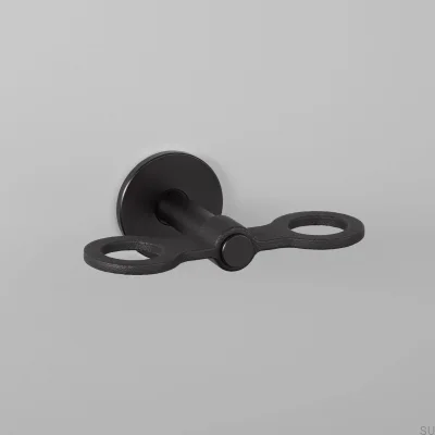 Dispensador de jabón de acero fundido doble 140 de color negro para soldador