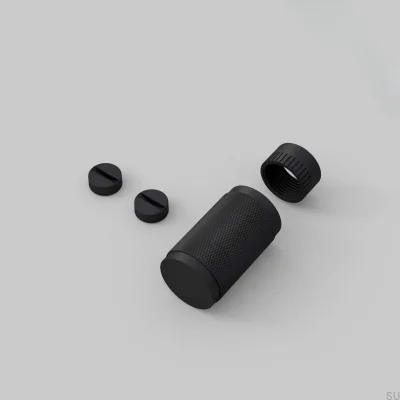 Kit decorativo para regulador de intensidad Detail Cross Steel Black