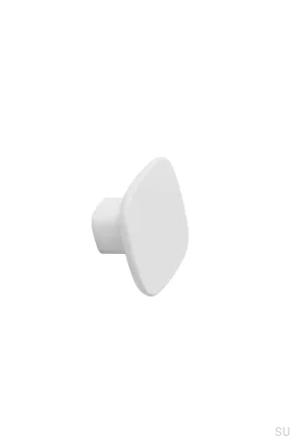 Pomo para muebles Tabula 40 de cerámica blanca