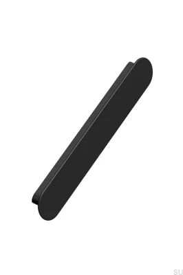 Tirador alargado para muebles Miro 160, metal, negro mate
